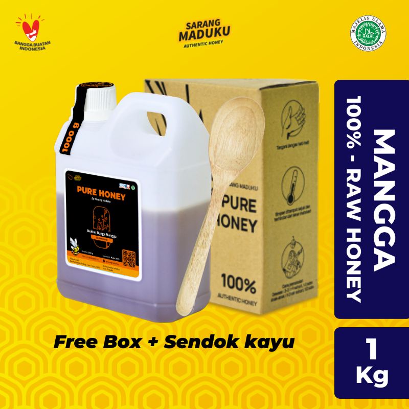 

Sarang Maduku - Madu Mangga Asli Murni 100% Raw Honey 1Kg Lancar Pencernaan BAB