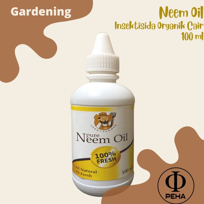 Insektisida Organik Cair Neem Oil 100 ml Geek Farmer Natural