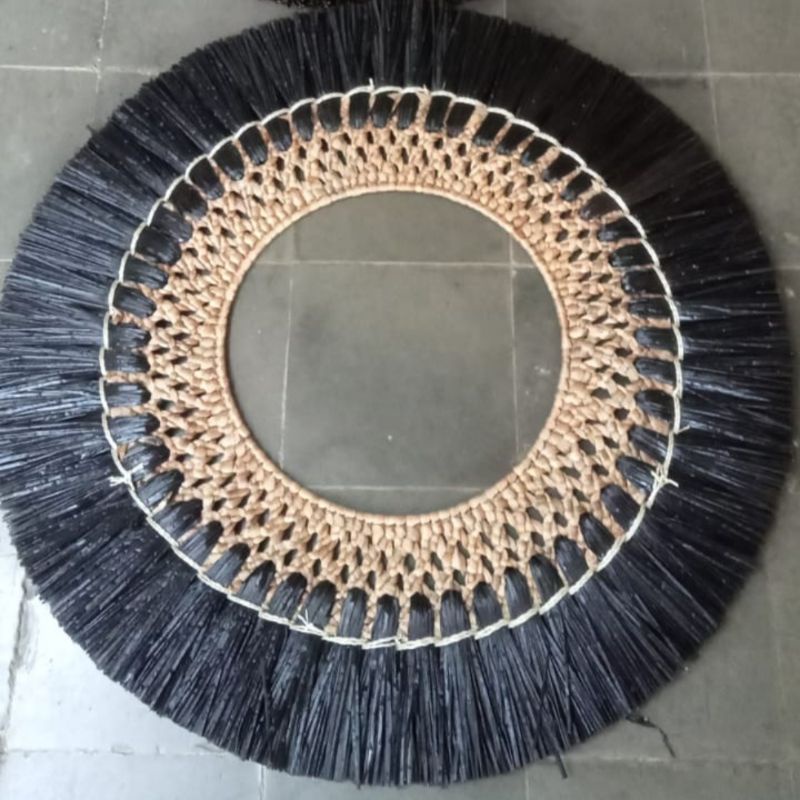 Wall Decor Hiasan Dinding Bahan Mendong Etnik