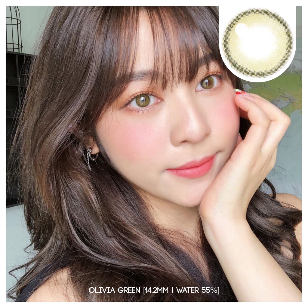 MIKHAYLOVESHOP Softlens Olivia Green | Kittykawaii