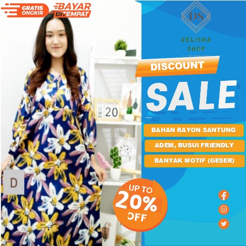Daster Cewek_Daster Wanita_Daster Murah_Grosir Daster_Daster Kekinian_Busui_Daster Jumbo_Daster Besa