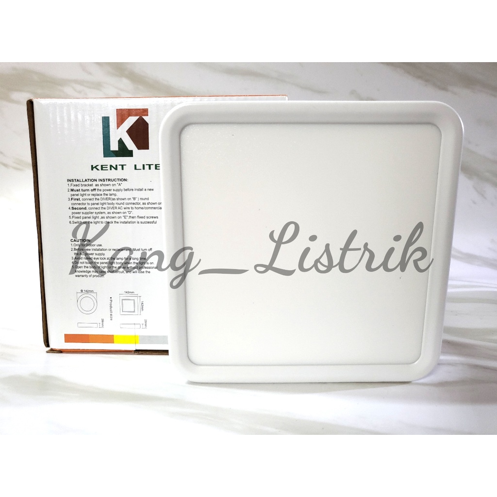 Lampu LED Panel / Downlight Murah / Downlight LED Panel 12W KOTAK OUTBOW