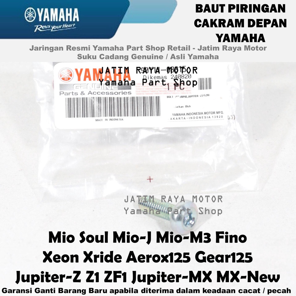 Bolt Baut Piringan Cakram Depan Jupiter Z Z1 Mx MxNew Mio Soul M3 Xeon Xride Aerox Gear 125 Yamaha