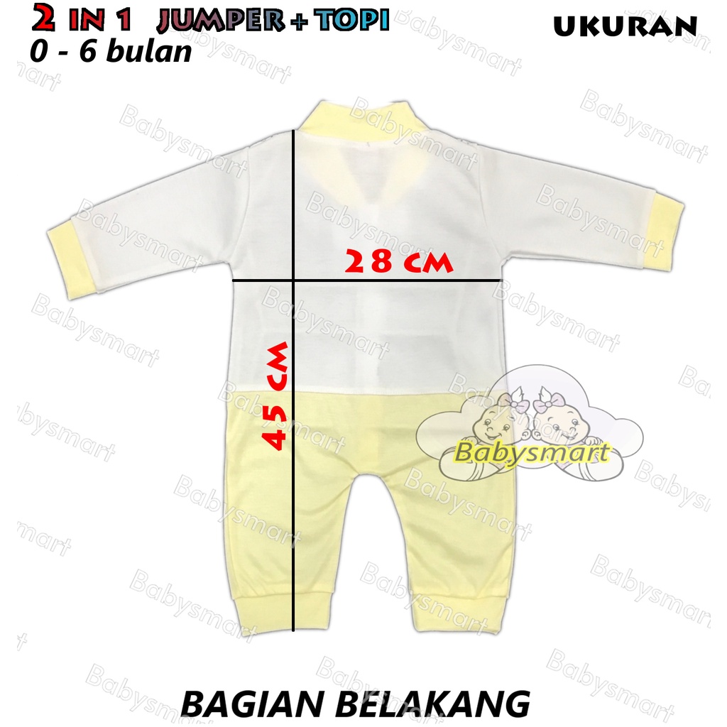 Babysmart - Baju Koko/Muslim+Kopiah/Peci Anak/Bayi Laki-Laki JUMPER/Hansop/Romper LITTLE 1514 SNI 0-6 bulan