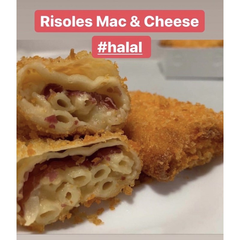 

risoles mac & cheese frozen pack isi 5pcs