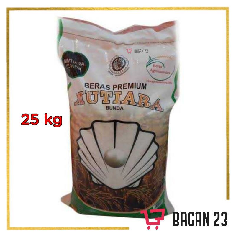 Beras Mutiara 25kg / Beras Putih / Bacan 23 - Bacan23