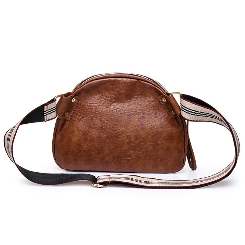 BJ16159 - BLACK/BROWN - TAS SLEMPANG KECIL WANITA FASHION IMPORT MODIS ELEGAN TERMURAH TERLARIS TERBARU BAGSTORE JAKARTA TAS BATAM EL6159 GT1966 LT2118