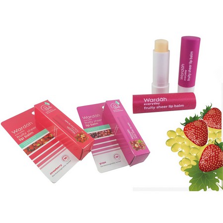 WARDAH EVERYDAY FRUITY SHEER LIP BALM/ LIP BALM/ FRUITY/ TERMURAH/ ORIGINAL 100%