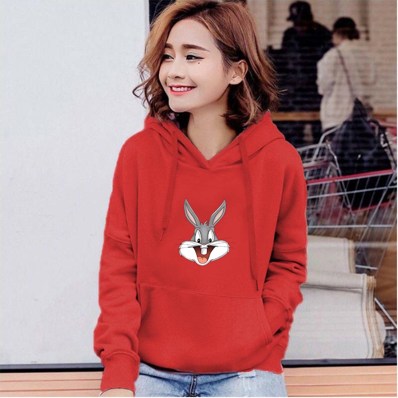 Lilipop.id Sweater Wanita Bug Bunny Hoodie Jumper Outwear