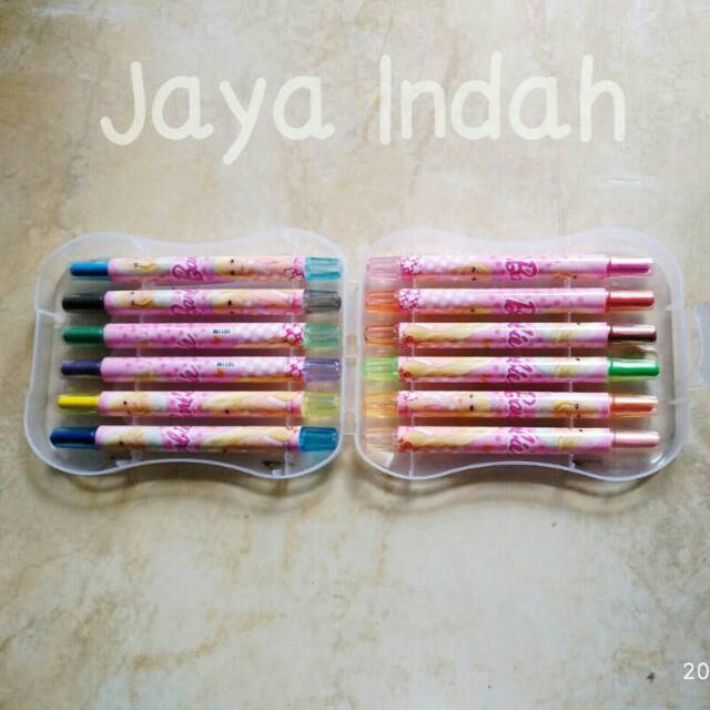 

crayon barbie krayon barbie 12 warna kado anak