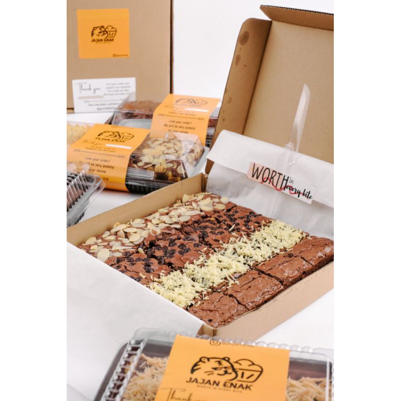 Fudgy Brownies | Brownies Panggang Skat (Brownies Box)