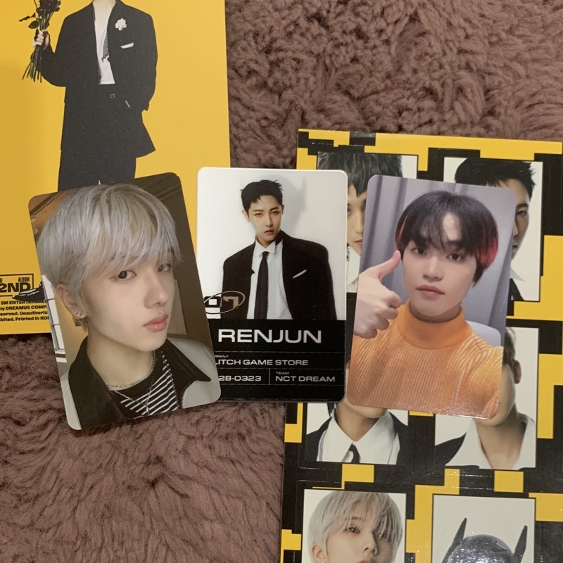 bene pob pre ordered benefit kpopmerch kpop merch chenle glitch mode jisung scratch ver pc photocard