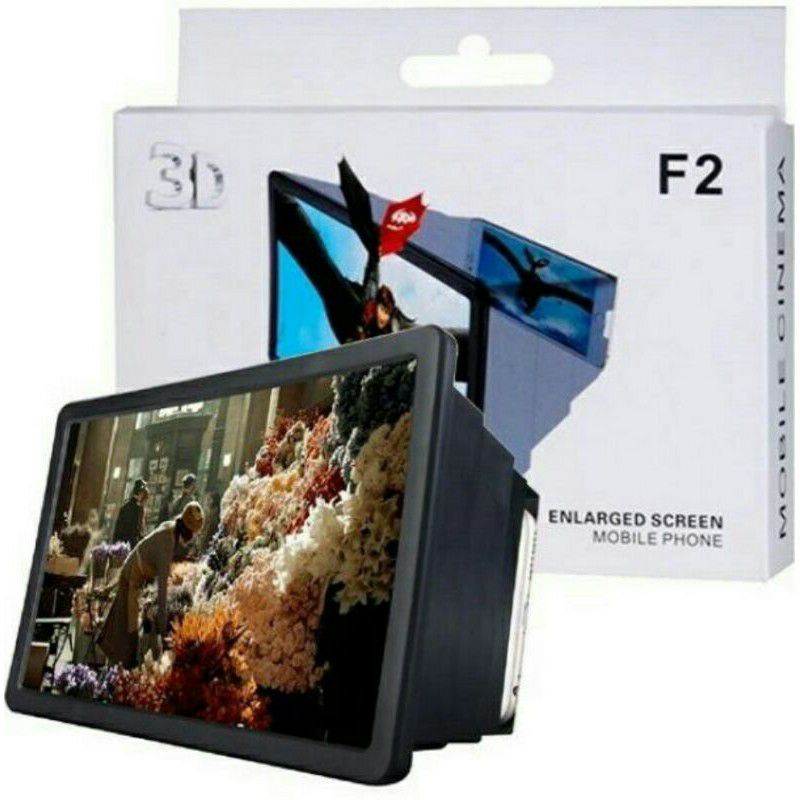 ISC - Layar kaca pembesar 3D F2 Full Smartphone High Resolusion