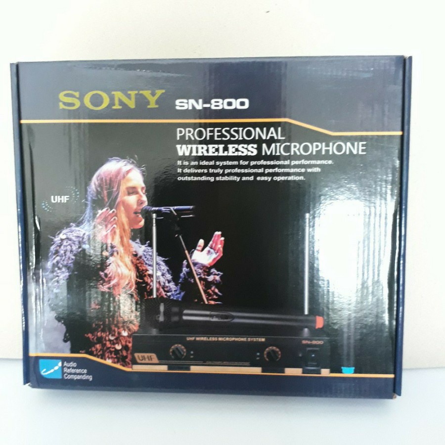 MIC MICROPHONE WIRELESS DOUBLE UHF SONY SN800, SN-800