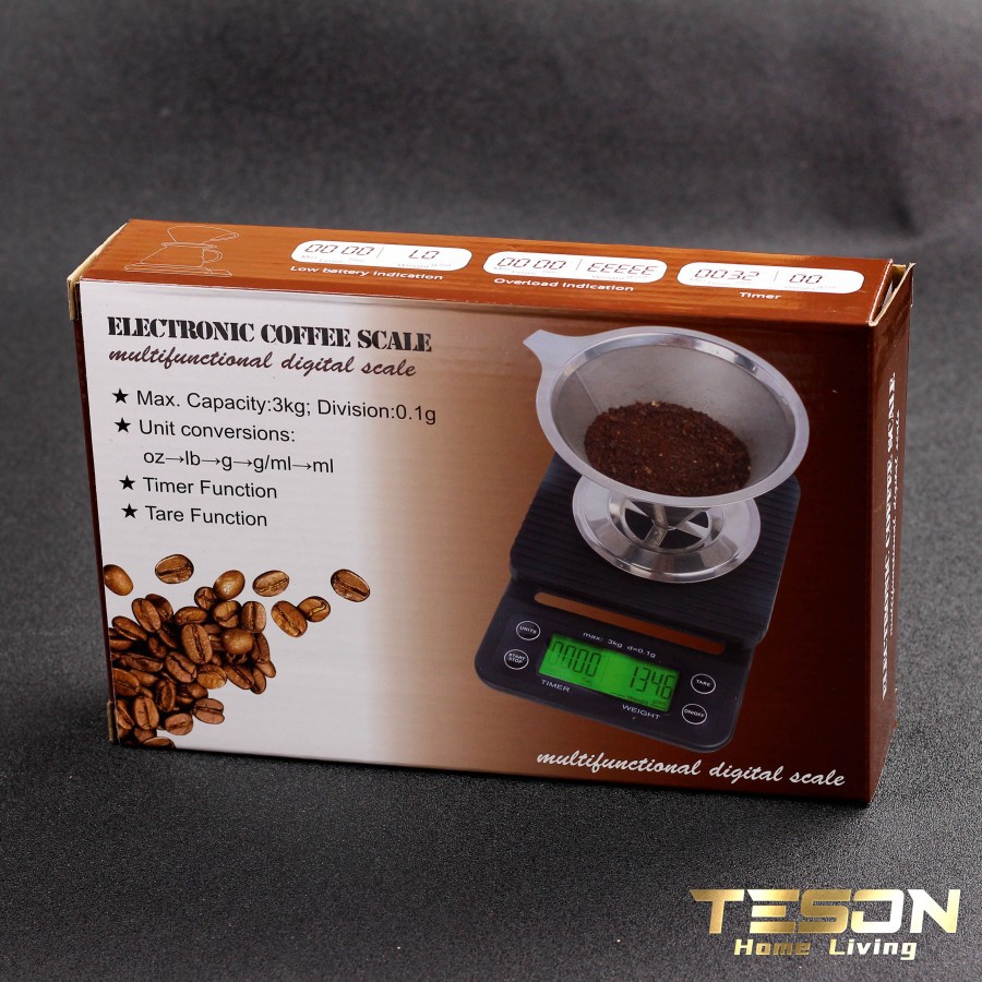 Timbangan Kopi Timer Digital [C] Dapur Kitchen V60 Drip Coffee Scale