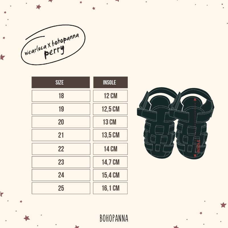 Bohopanna x Wearluca Perry Sandal Anak