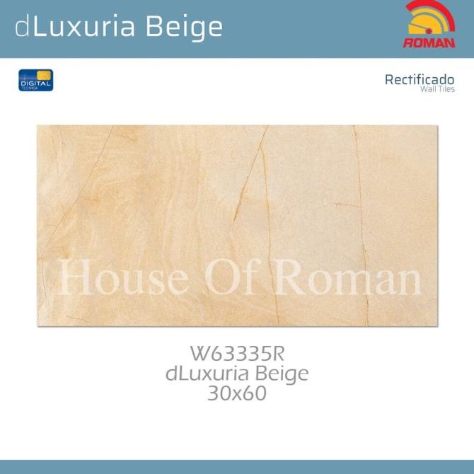 KERAMIK LANTAI ROMAN KERAMIK dLuxuria Beige 30x60R W63335R (ROMAN House of Roman)