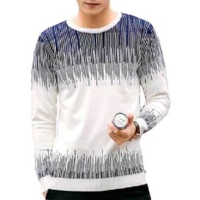 Sweater pria. Rajut tebal