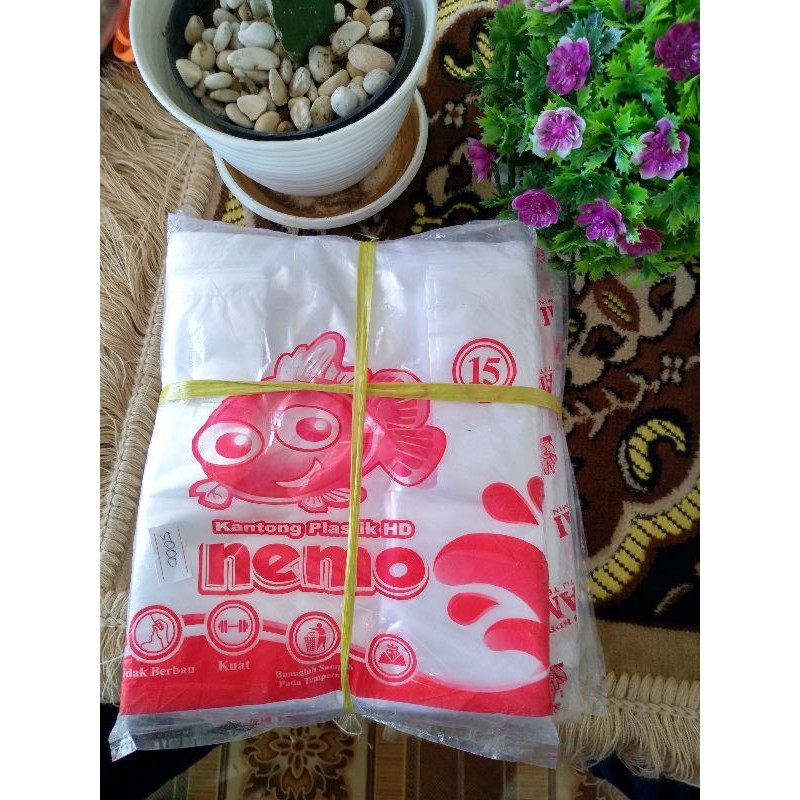 Kantong kresek hd putih kecil merk nemo