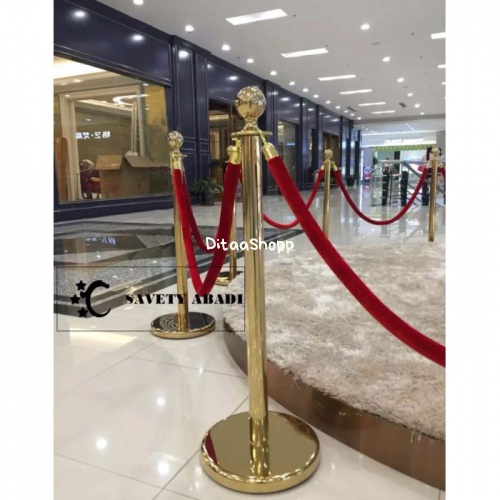 

Promo Tiang Antrian Gold Tiang Antrian Tiang Pembatas Pembatas Antrian - Tiang Emas, 1Tiang Dan Tali