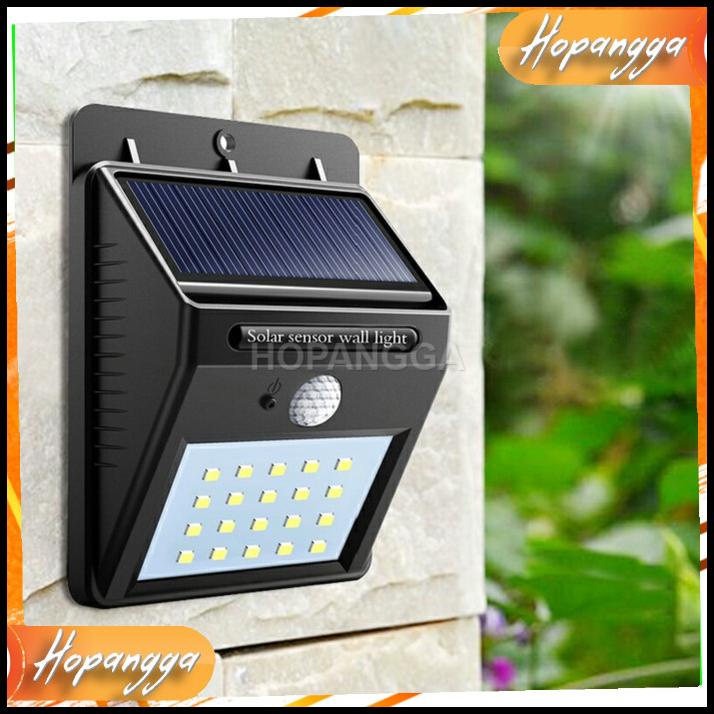 Lampu Panel Surya Outdoor 20 Led Otomatis / Solar Panel Sensor Light