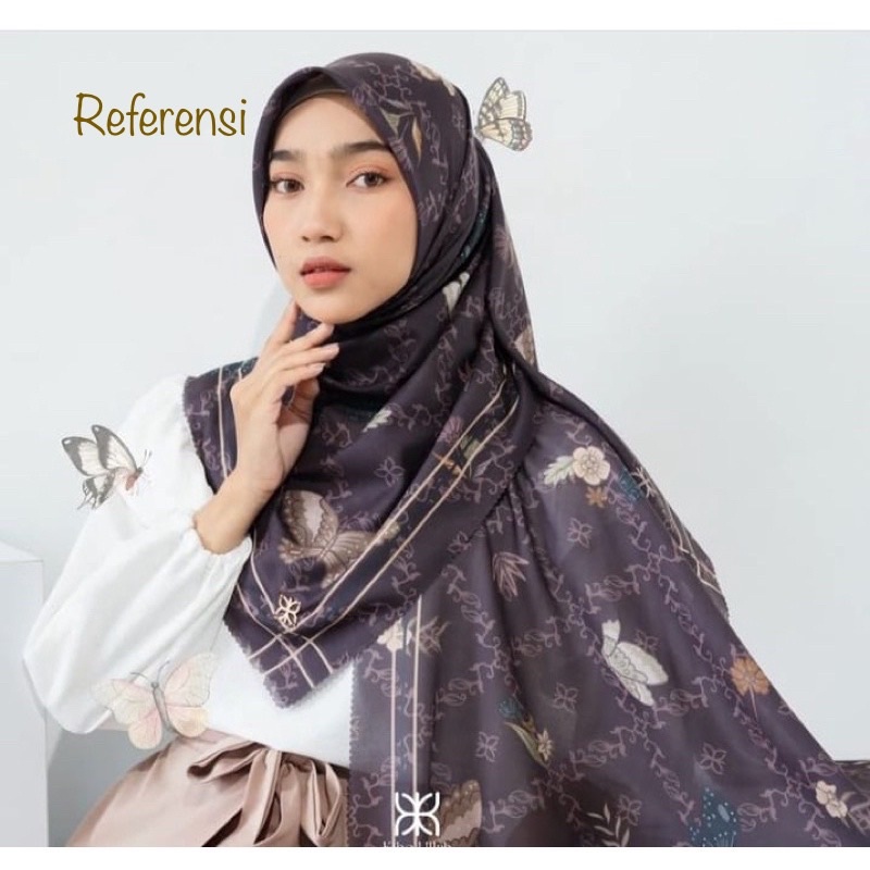 Em3 Scarf HIJAB VOAL MOTIF LASERCUT Butterfly