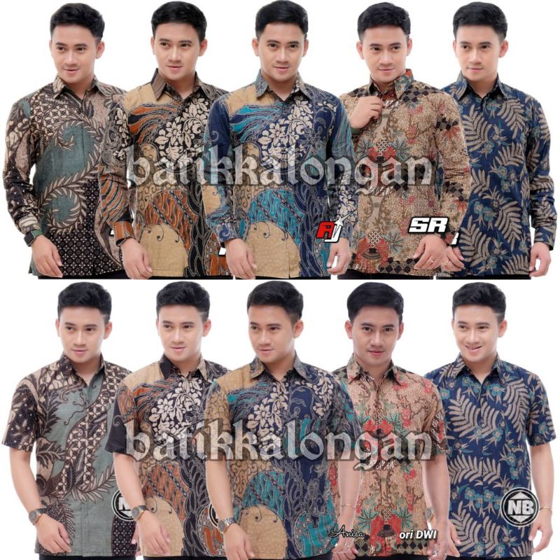 KEMEJA BATIK PRIA LENGAN PANJANG SIZE M L XL XXL TERLARIS