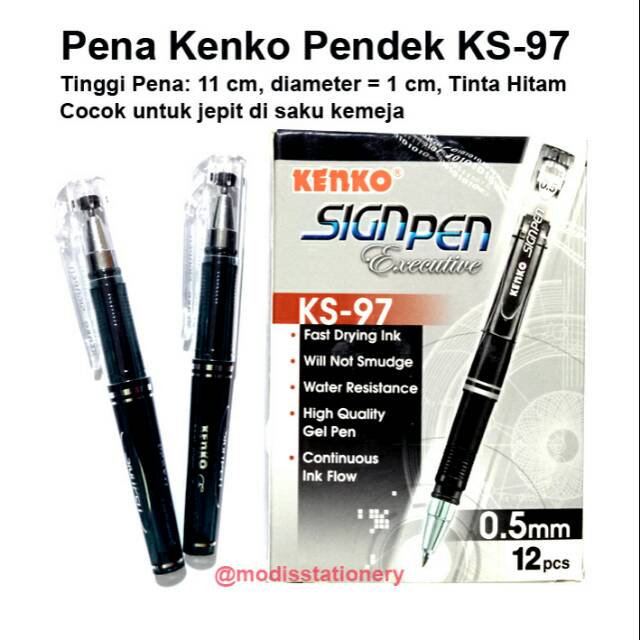 

Pena kenko pendek ks-97 signpen