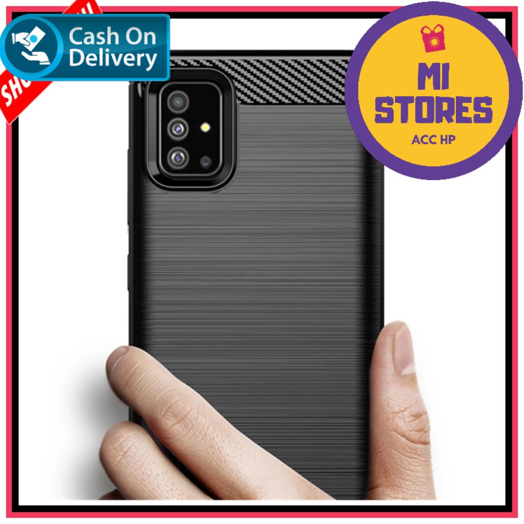 Case Vivo V19 Rugged Carbon Premium Soft Case