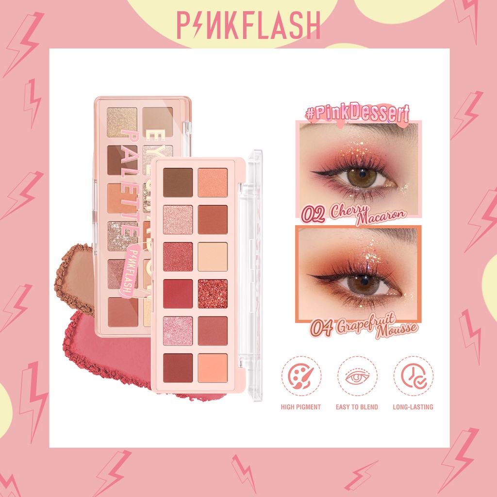 ❤ MEMEY ❤ PINKFLASH Pro Touch Eyeshadow Palette PF-E15 | PINK FLASH