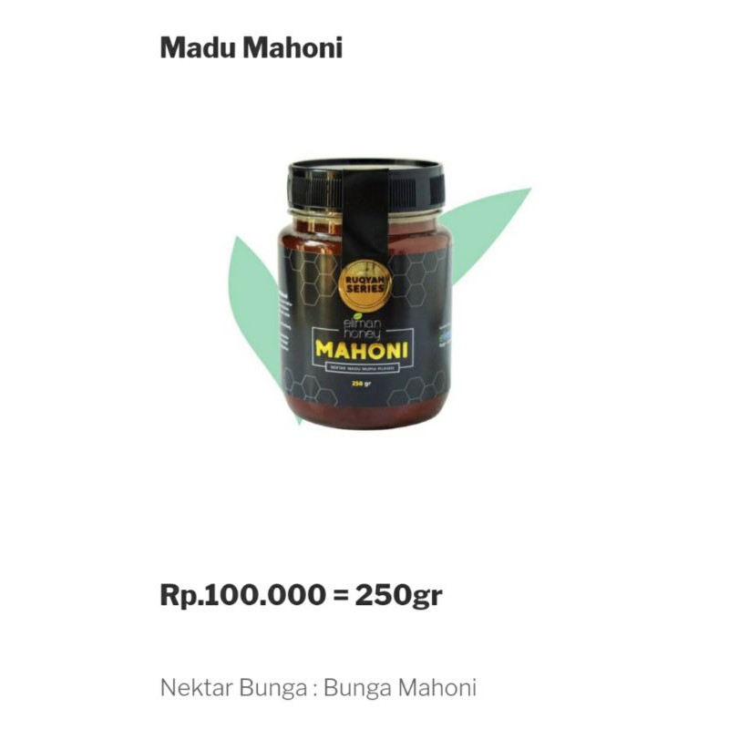 

Madu Mahoni Ruqyah El Iman