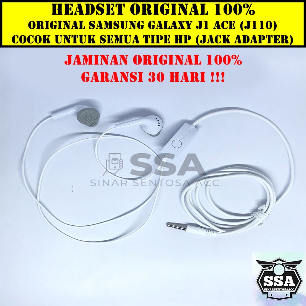 Headset Original 100% Samsung J1 Ace ORI VIETNAM J110 Handsfree Ori Murah Garansi Jaminan Awet