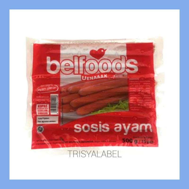 

500gr Belfoods Sosis Ayam | Frozen Food | TRISYALABEL