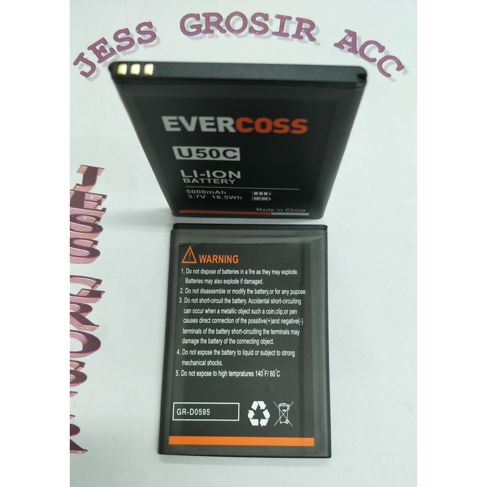 Baterai Double Power EVERCROSS EVERCOSS U50C / Winner Y Selfie Plus - Hitam