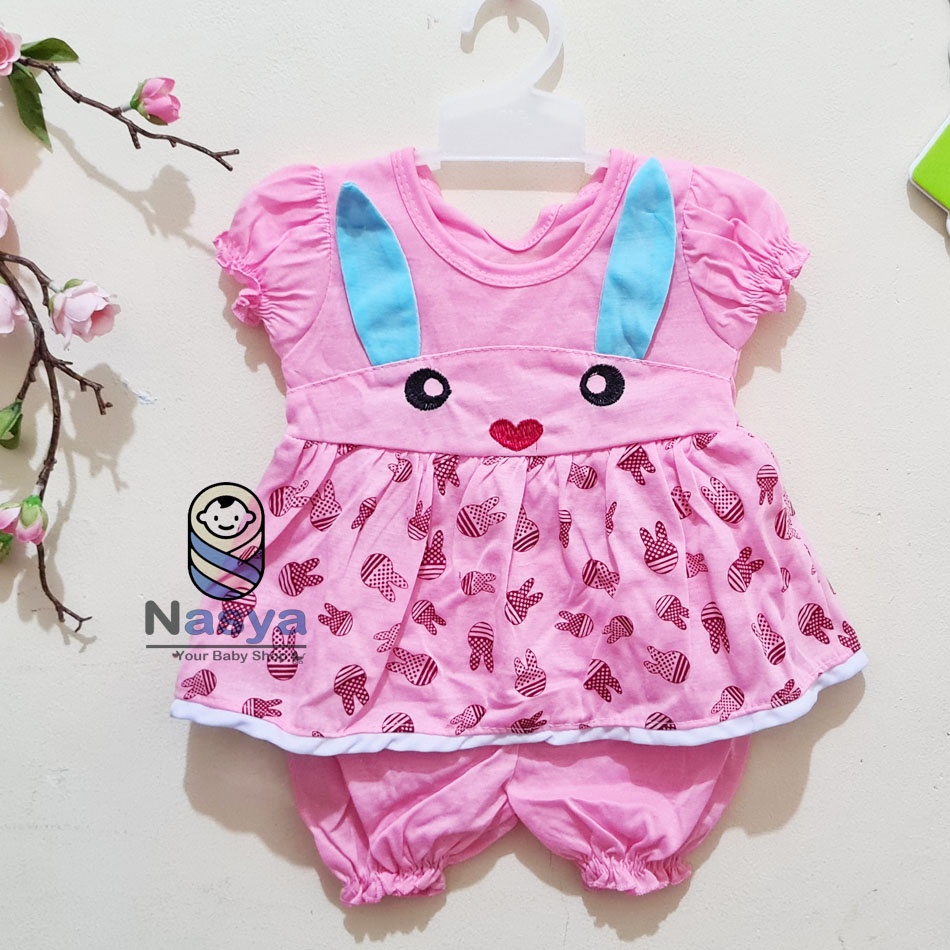 [N-086] Baju Bayi perempuan/Baju baby girl dengan hiasan pita