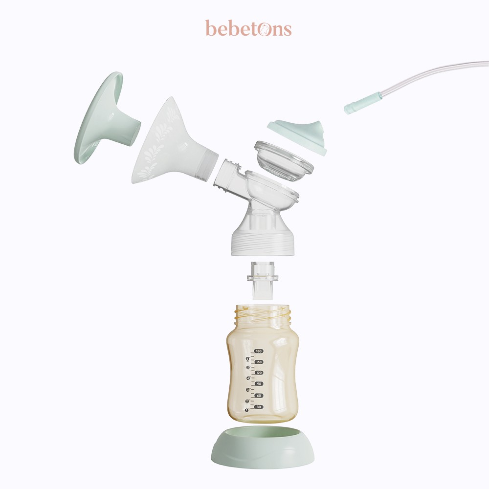 BEBETONS PALM Rechargeable Double electric Breast Pump / Pompa ASI Elektrik Ganda Portable