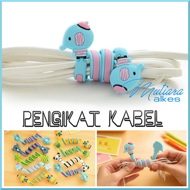 Cable Winder Penggulung Kabel Penjepit Pengikat Cord Holder Karakter