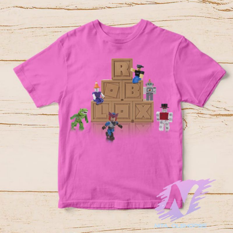 kaos anak minicraft blok baju roblok minicraft