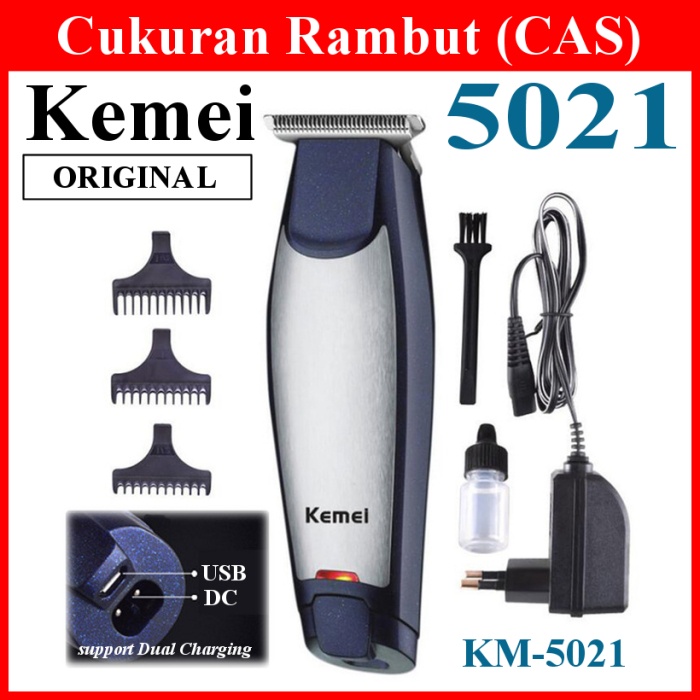 KM5021 KEMEI 5021 Alat Cukur Rambut Mesin Cukuran Elektrik CAS KM5021