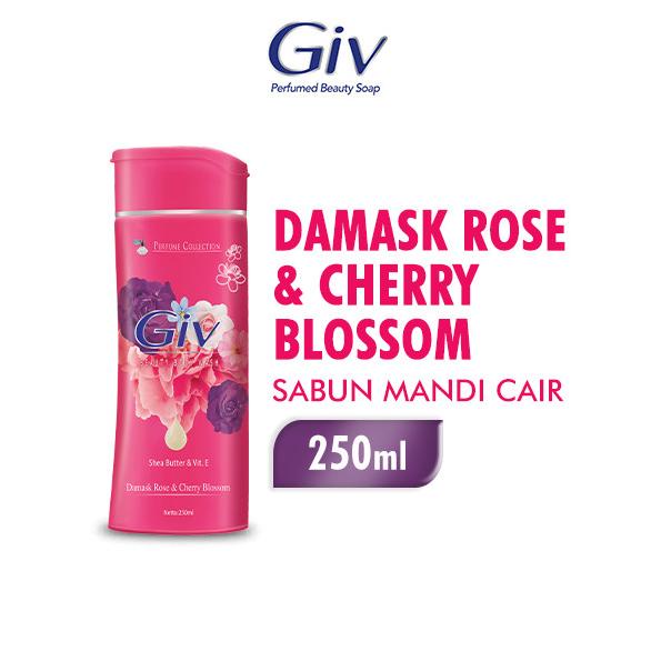 [COD] Giv Perfume Sabun Mandi Damask Rose Botol 250 ml KOMPLIT Kode 511