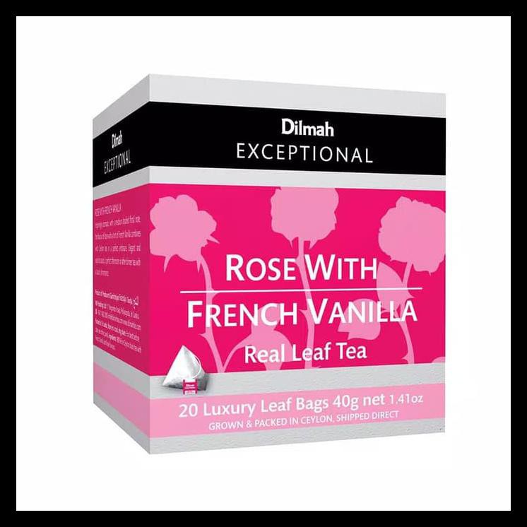 

DISKON DILMAH EXCEPTIONAL ROSE WITH FRENCH VANILA TEA - TEH CELUP DILMAH 20SC !!!!!