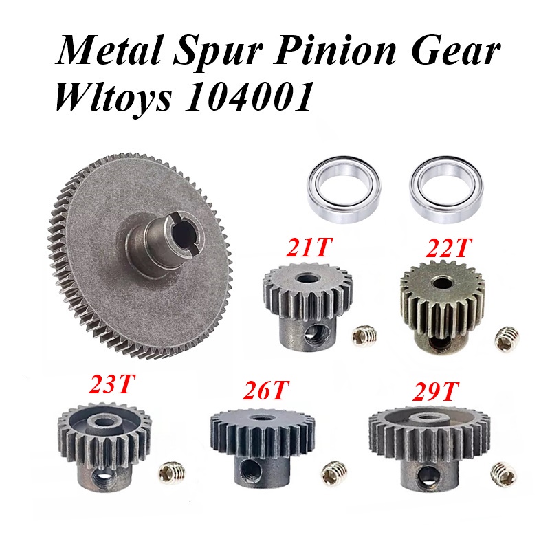 Metal Gear Pinion  Wltoys 104001 Skala 1/10  RC Car Upgrade