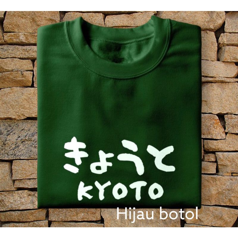 kaos polos sablon kyoto