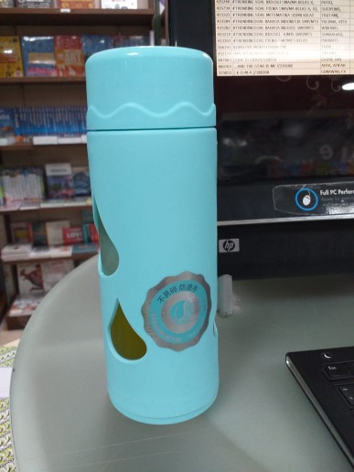 No 8806 Botol Minum Kaca  400 Ml Termurah / Botol Minum Tumbler  Lucu
