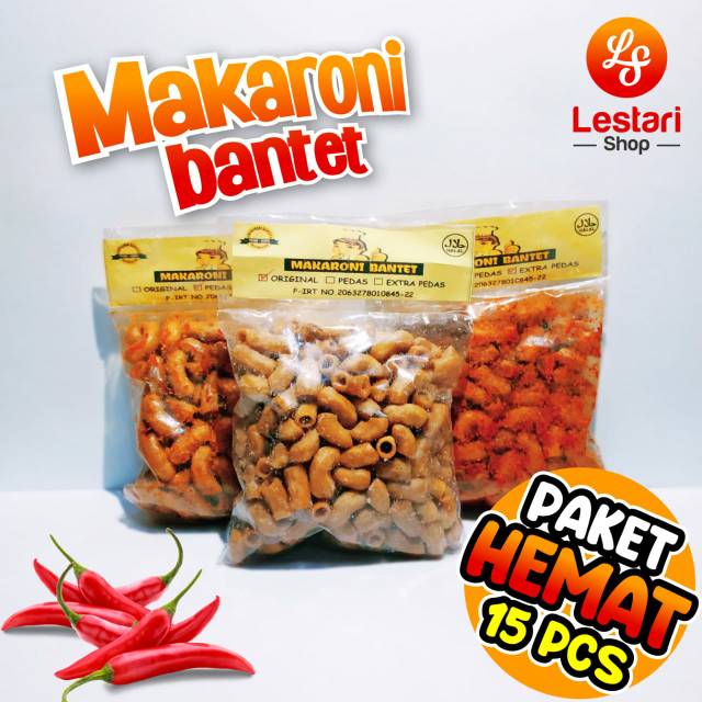 

[PAKET HEMAT] Makaroni Bantet khas Tasikmalaya (cemilan)