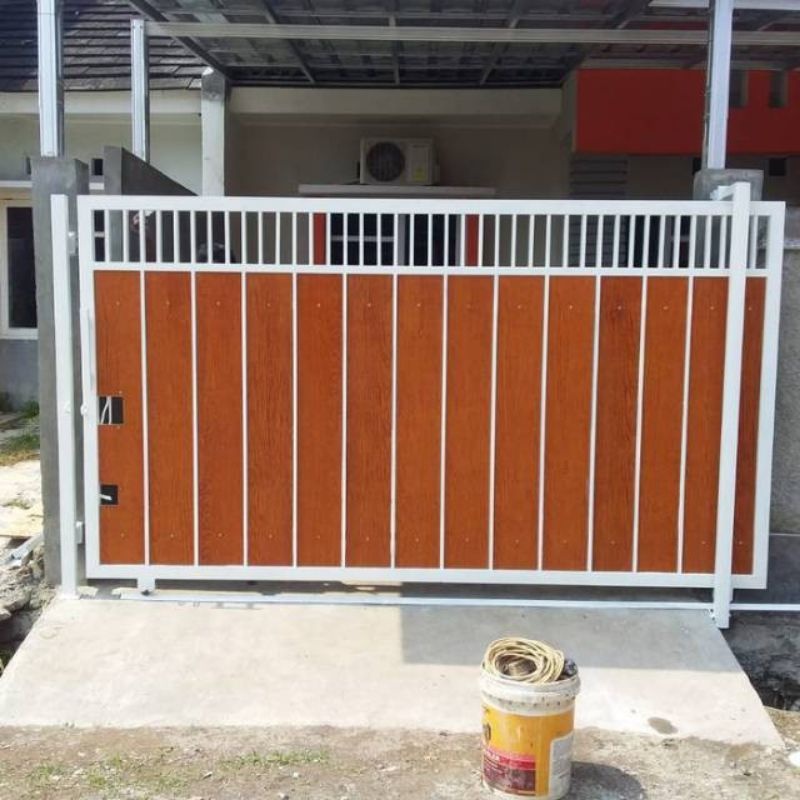 pagar besi grc pintu gerbang sliding
