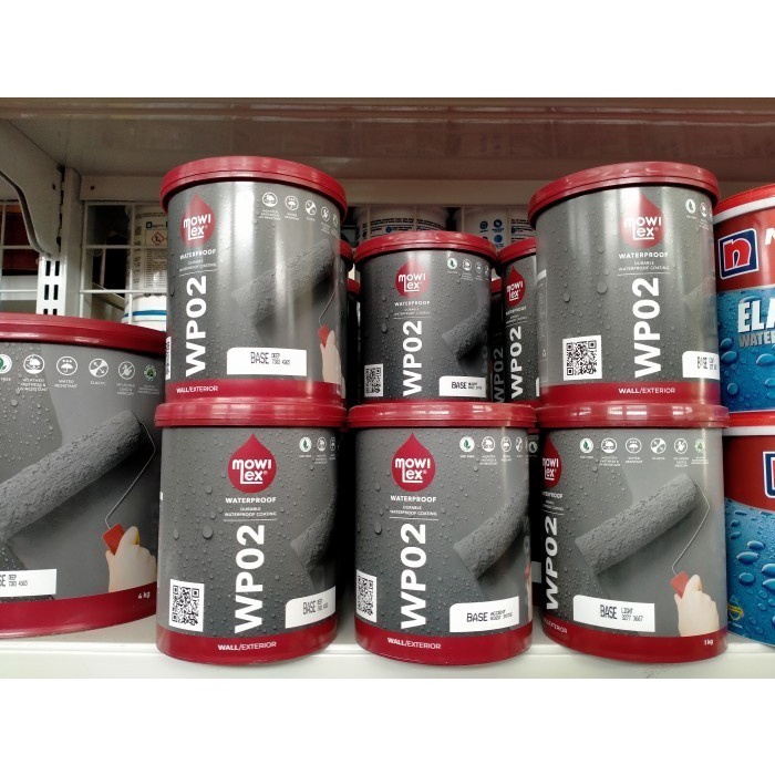 Cat Pelapis Anti Bocor MOWILEX Waterproof WP02 905 Redwood Cherry 1kg/ Mowilex WP 02 wp905 1kg