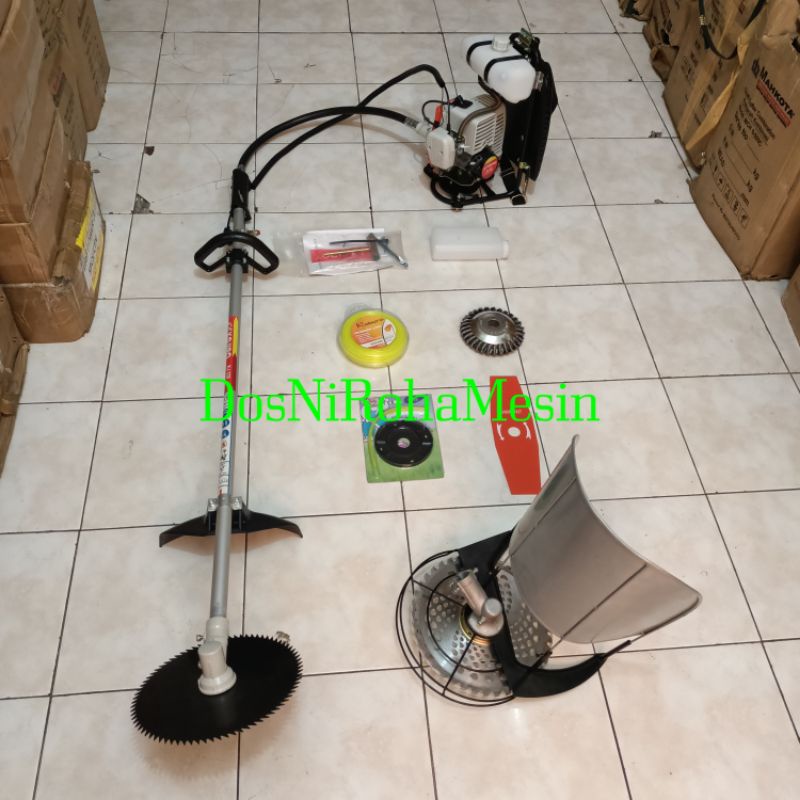 Mesin Potong Rumput Kojiro 2 Tak 6 Mata Pisau Multifungsi