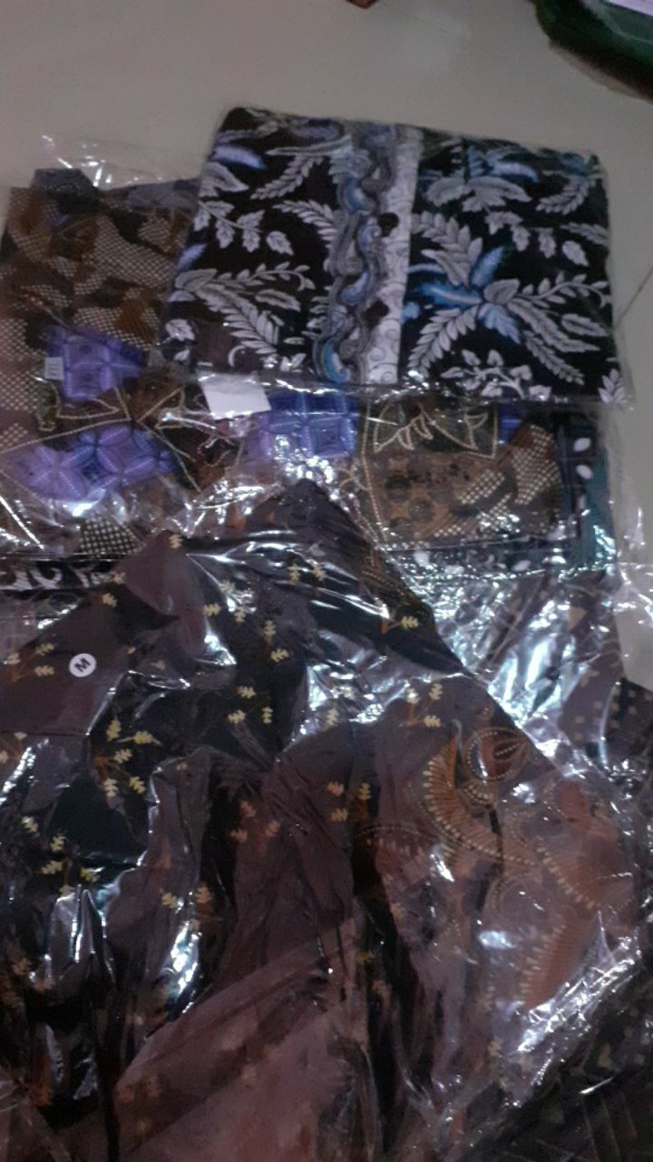 Batik Anak Size Terlengkap! Nivana Motif Kemeja Anak Blarak Jari Biru Hijau Merah Kid Fashion