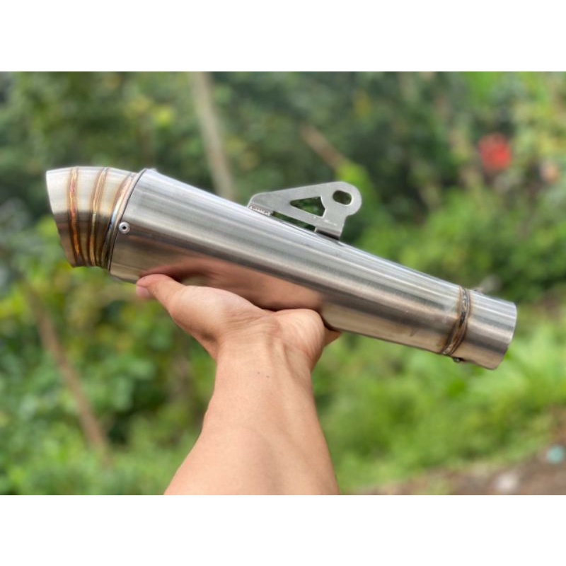 Slincer Knalpot Jiksaw P25cm keong jumbo Sarangan separo Setengah Suara NGETER jos-1